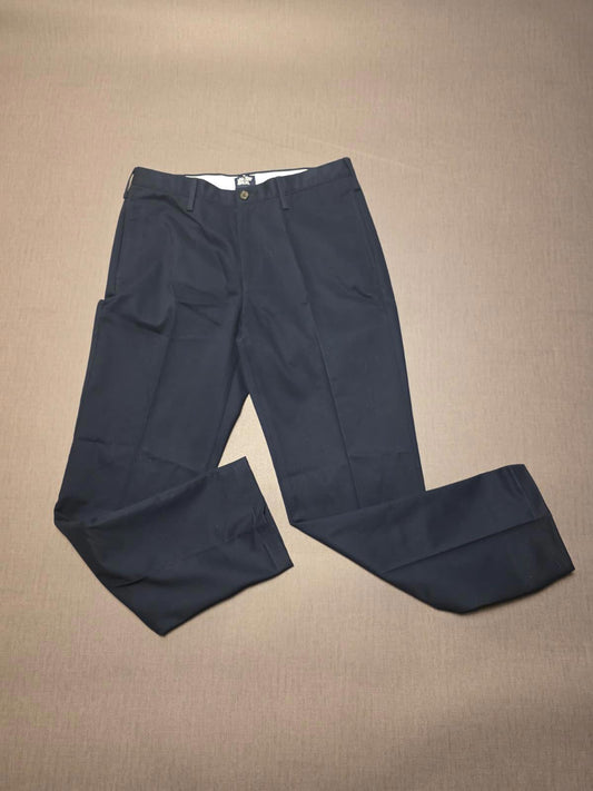 Lands End Mens Smart Casual Trousers/Pants - 33 - W33/L32 - Navy