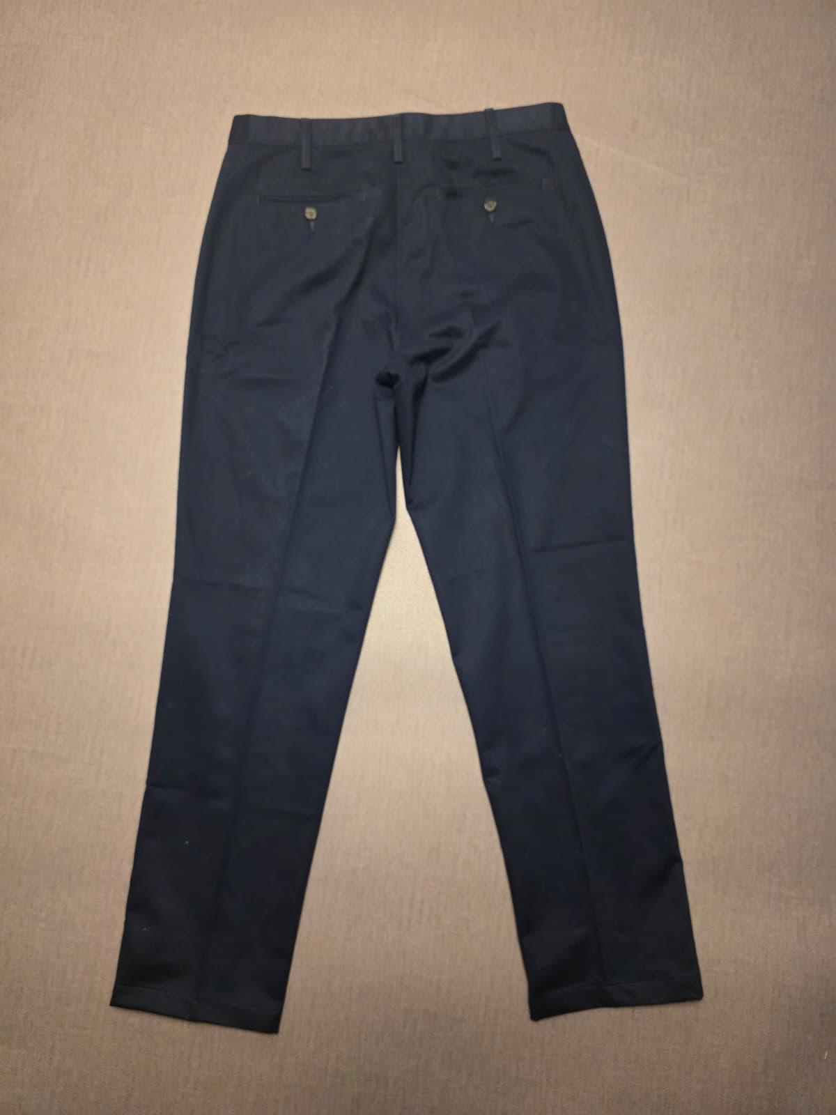 Lands End Mens Smart Casual Trousers/Pants - 33 - W33/L32 - Navy