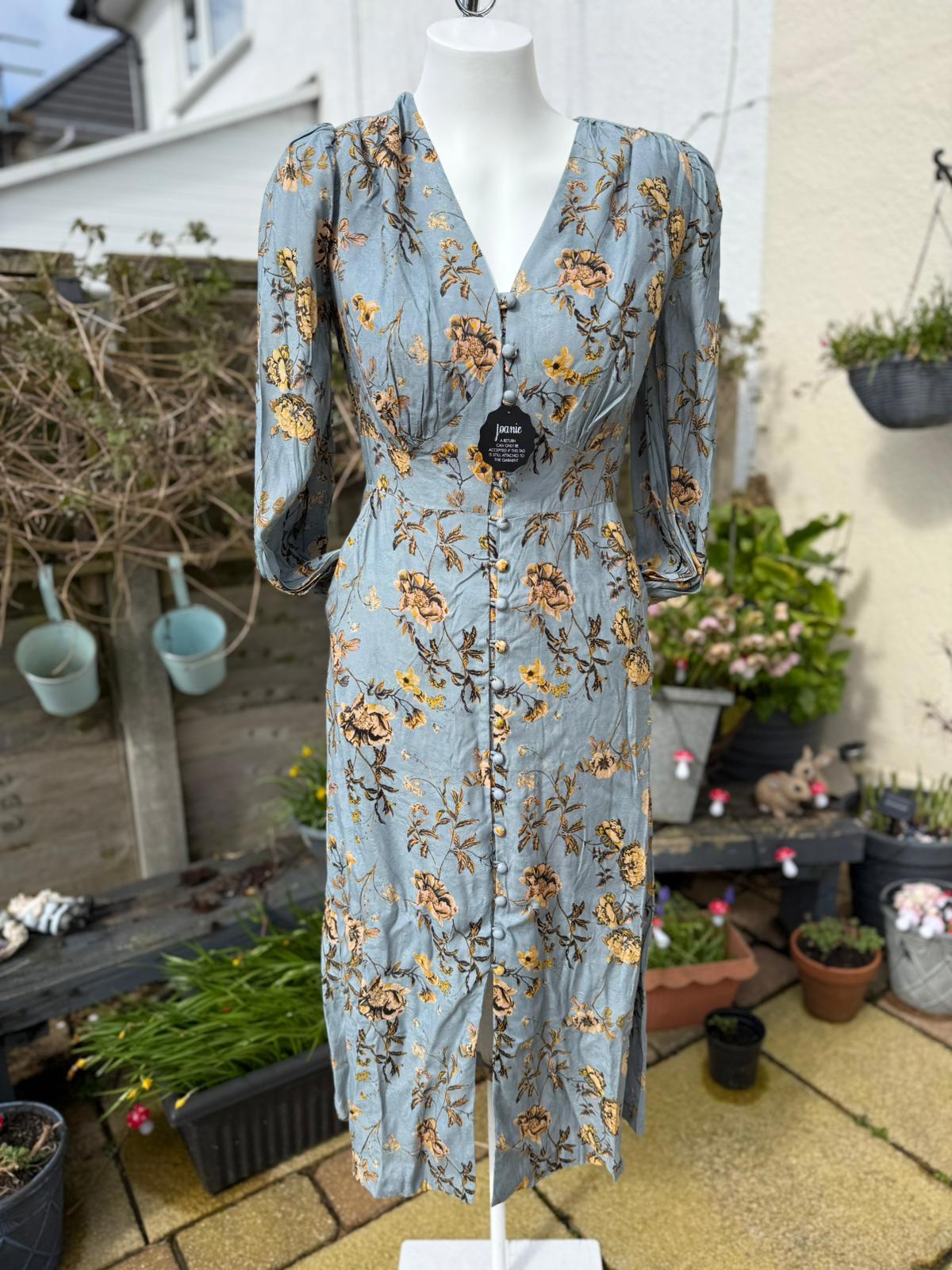 Christina Hendricks X Joanie Lily Of The Valley Flowers Print Midi Dress 8