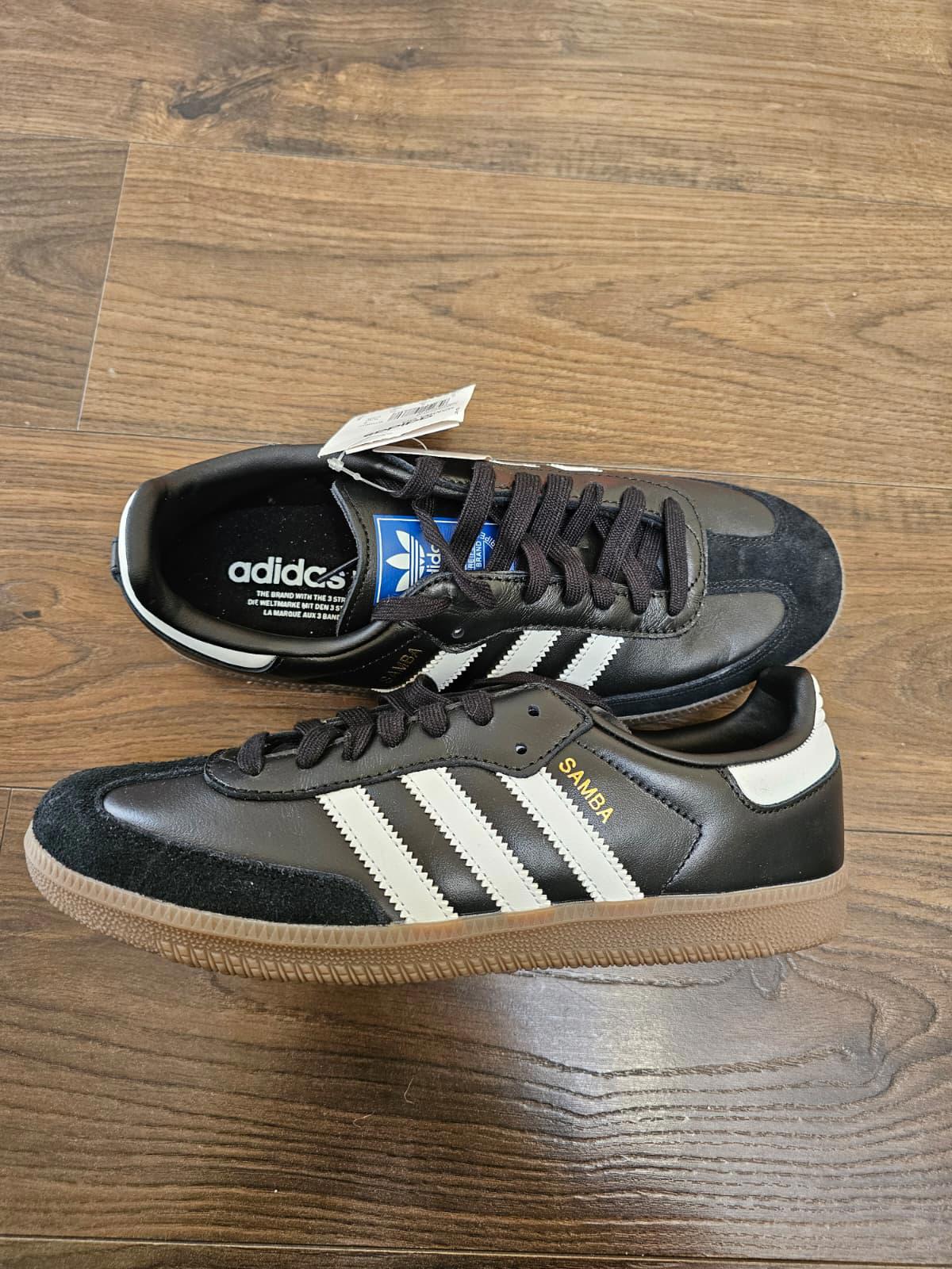 Adidas Original OG Samba Mens Trainers/Sneakers - UK 8 - BNWT - Black/White