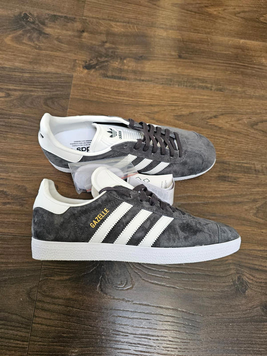 Adidas Original OG Gazelle Mens Trainers/Sneakers - UK 8.5 - BNWT - Grey/White