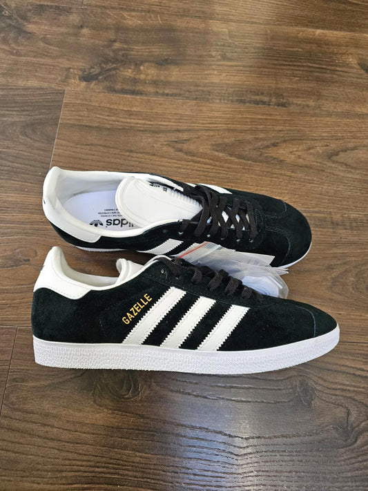 Adidas Original OG Gazelle Mens Trainers/Sneakers - UK 8.5 - BNWT - Black/White
