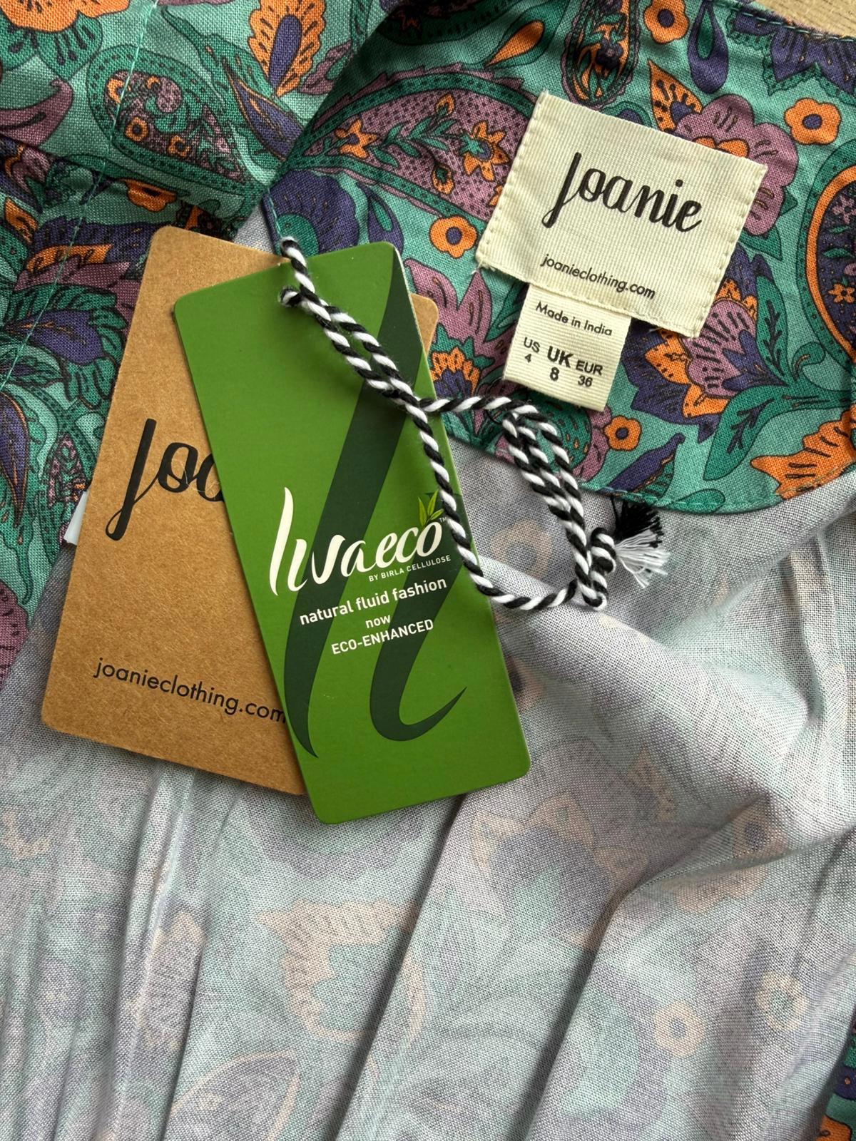 Joanie Womens Albertine Wasabi Paisley Print Midaxi Casual Spring Summer Dress 8