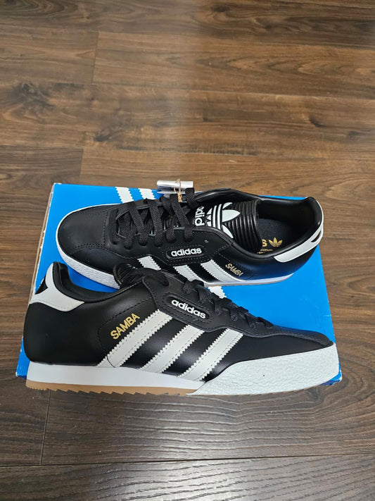 Adidas Original OG Samba Super Mens Trainers/Sneakers - UK 7- BNWT-Black/White