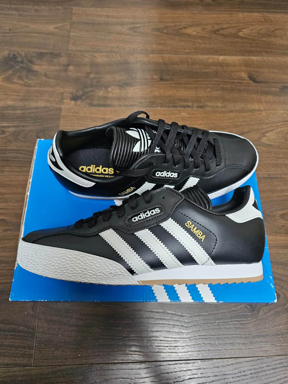 Adidas Original OG Samba Super Mens Trainers/Sneakers - UK 7- BNWT-Black/White