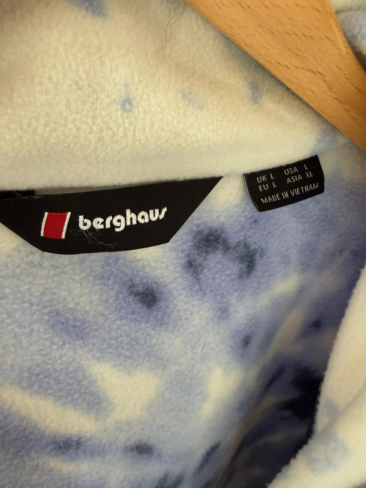 Berghaus Unisex Black/Grey Ascent 91 Full Zip Hooded Fleece Jacket - L/Large