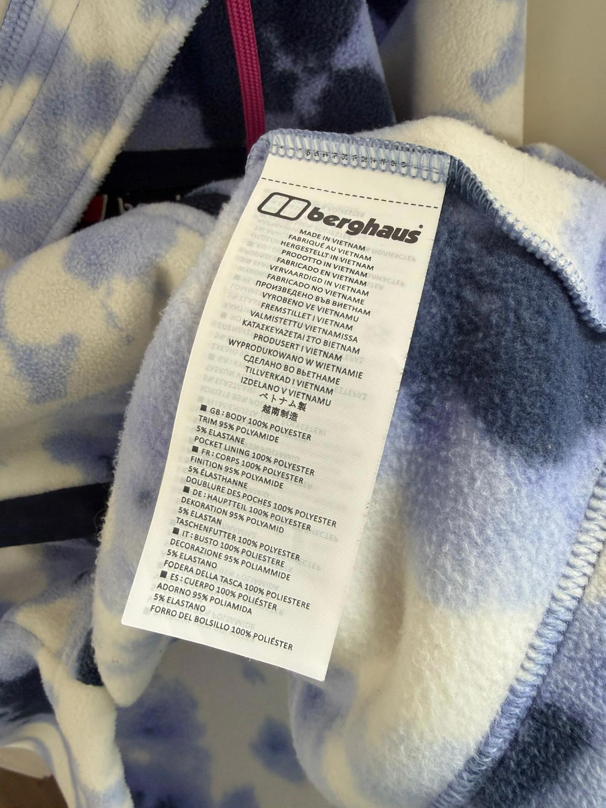 Berghaus Unisex Black/Grey Ascent 91 Full Zip Hooded Fleece Jacket - L/Large