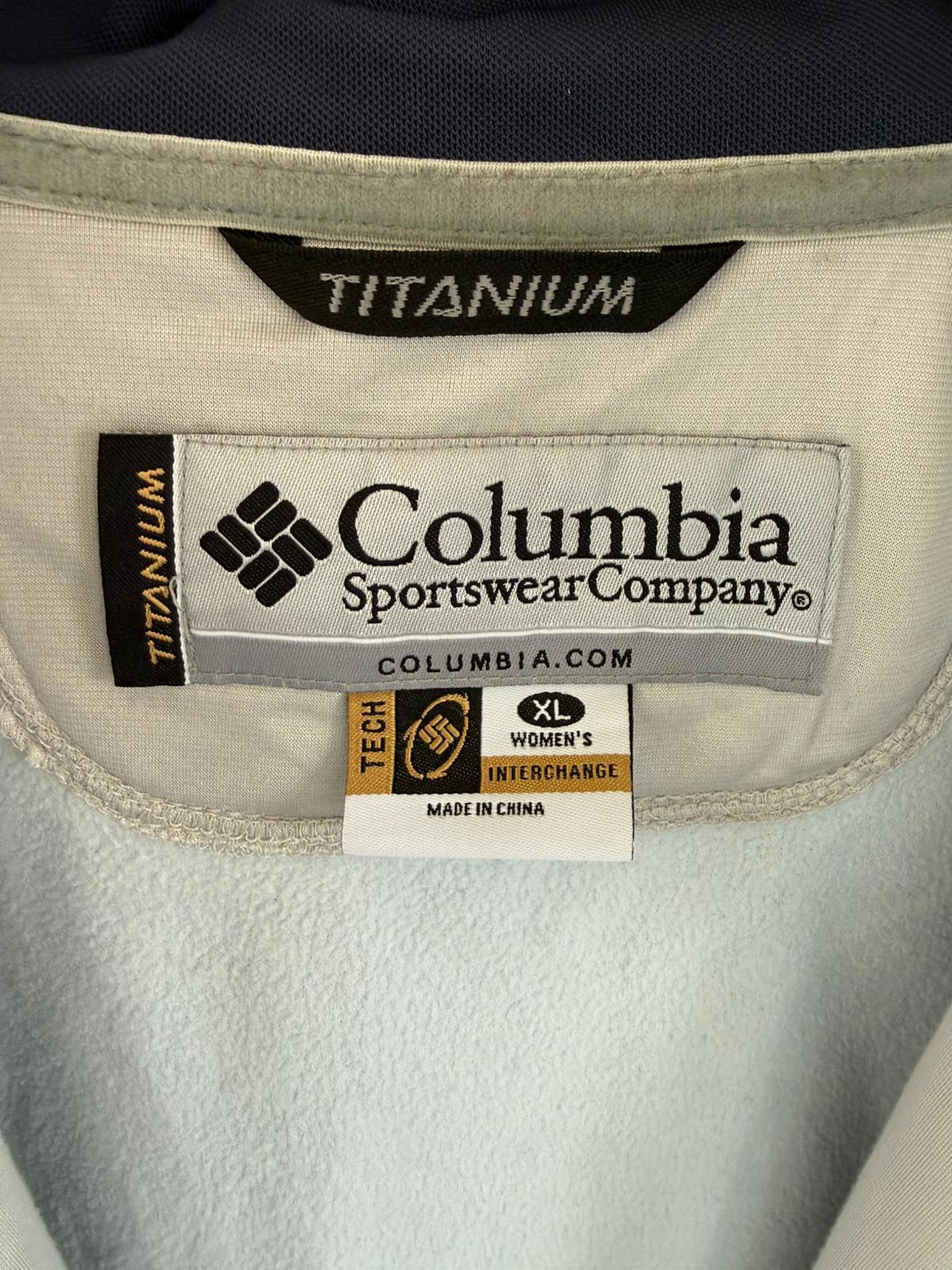 Columbia Titanium Womens Activewear Jacket - XL/Extra Large - Light Blue