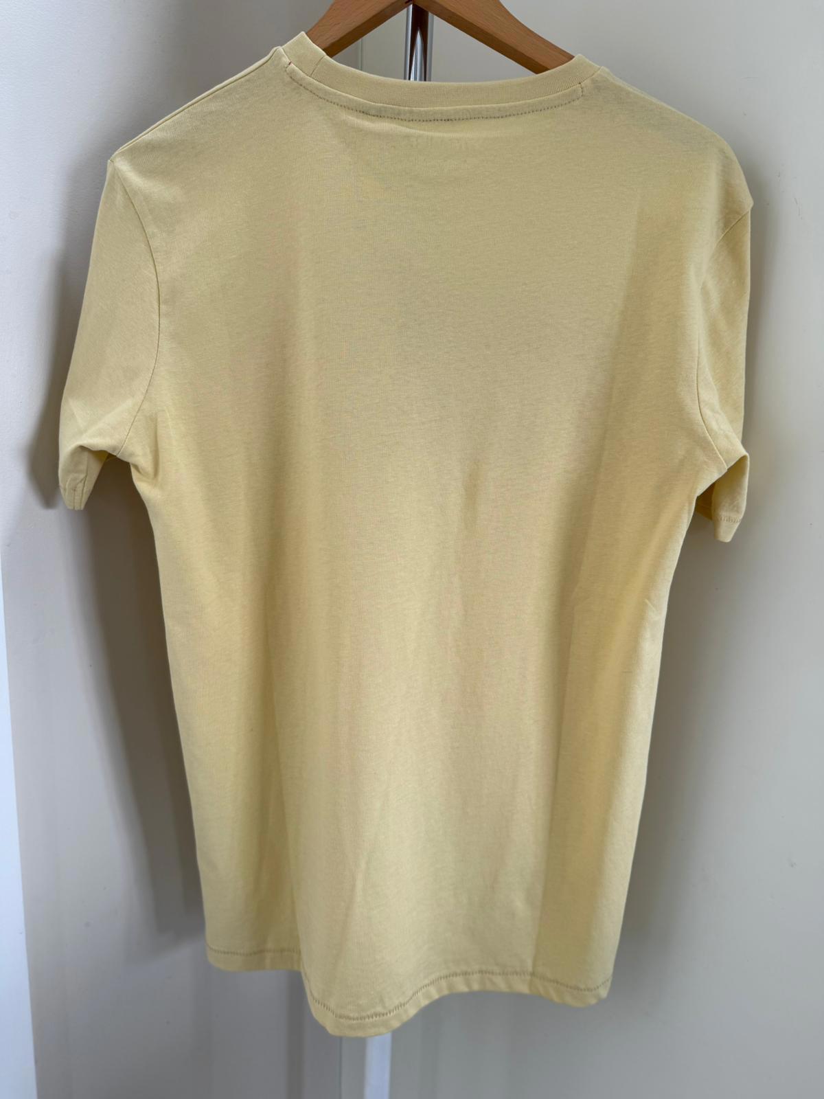 Wrangler Mens Big Spellout Short Sleeve Casual T-Shirt - S/Small - Yellow/Red