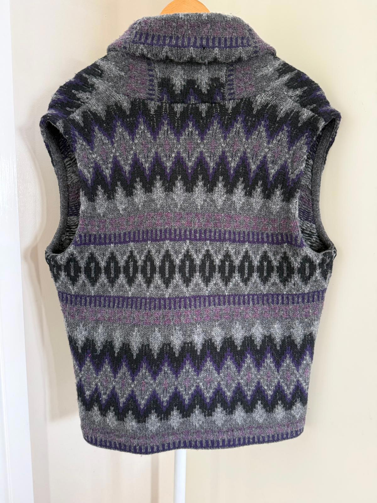 Lauren Ralph Lauren Womens 100% Lambswool Shawl Collar Button Sweater Vest - PL
