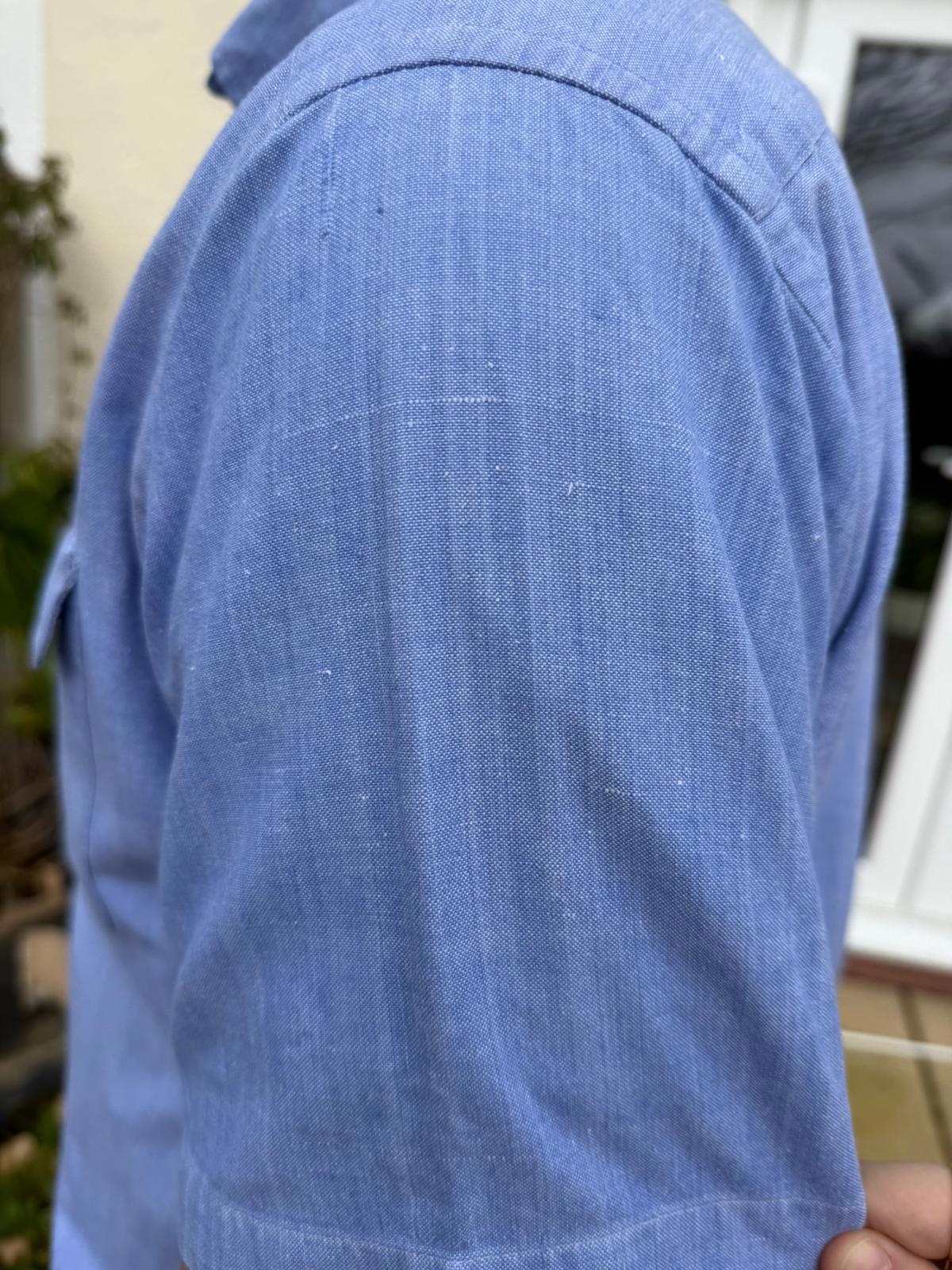 Dash Man Vintage Y2K Short Sleeve Yachting/Boating Pocket Short Shirt - L/Large