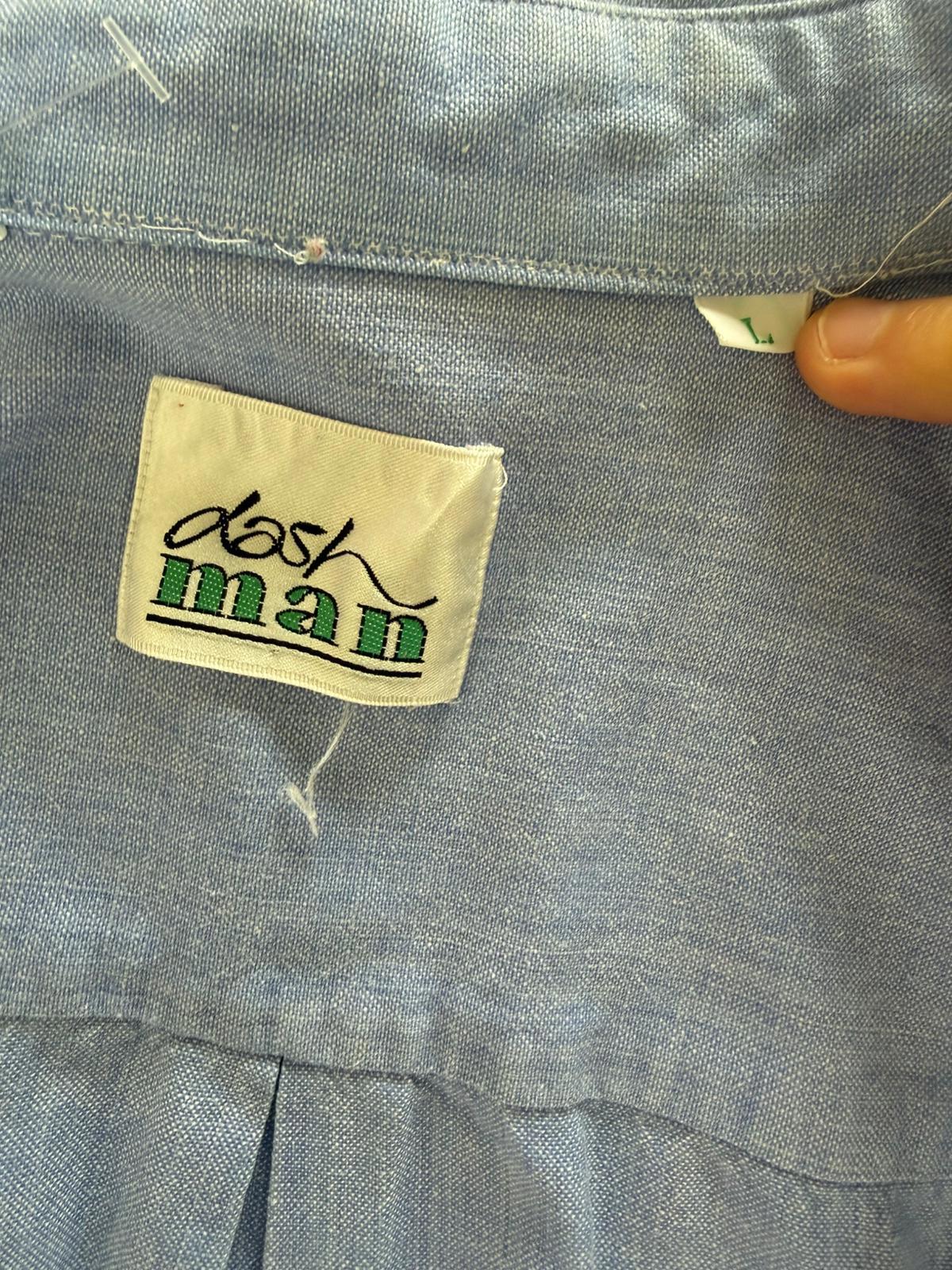 Dash Man Vintage Y2K Short Sleeve Yachting/Boating Pocket Short Shirt - L/Large