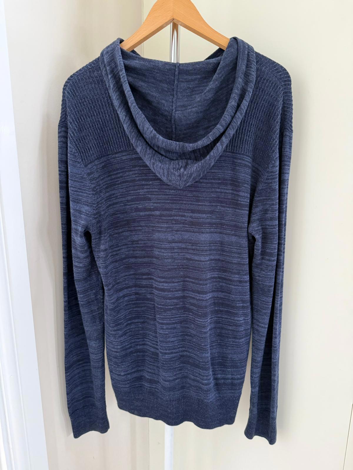 Calvin Klein Mens Y2K 1/2 Zip Pullover Knitted Hoodie Jumper - M/Medium - Navy