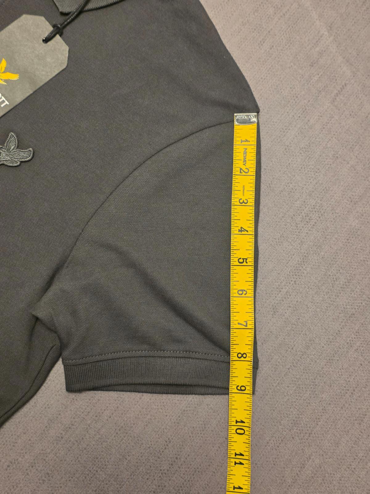 Lyle & Scott Mens Short Sleeve Polo Shirt - S/Small - Gun Metal Grey