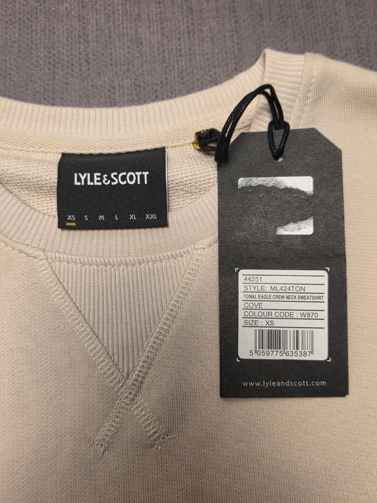 Lyle & Scott Mens Smart Casual Jumper/Sweatshirt - XS/Extra Small - Stone