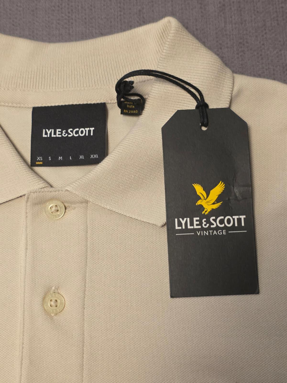 Lyle & Scott Mens Smart Casual Short Sleeve Polo Shirt - XS/Extra Small - Stone