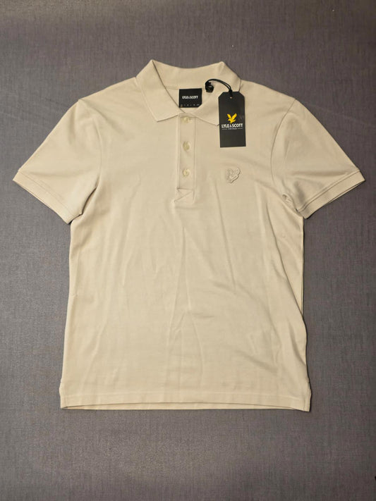 Lyle & Scott Mens Smart Casual Short Sleeve Polo Shirt - XS/Extra Small - Stone