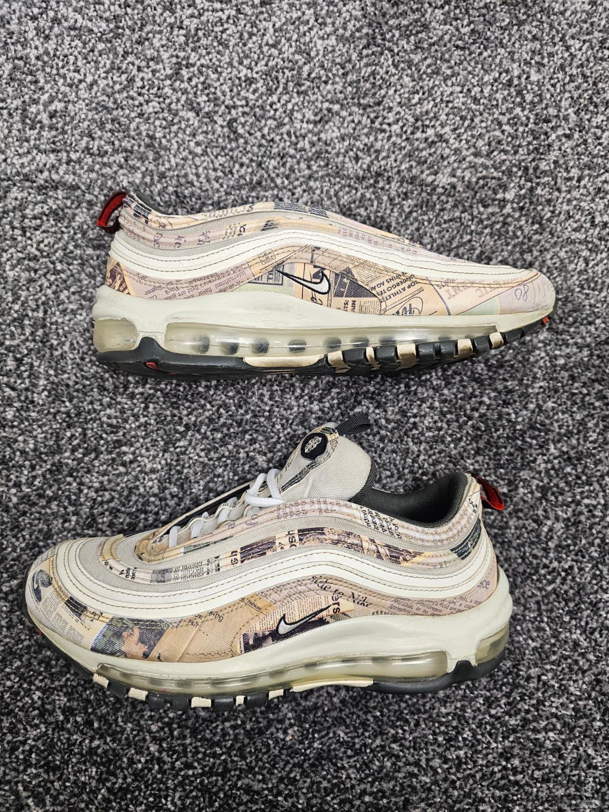 Nike Air Max 97 Rare Trainers Newspaper 921826-108 - UK 6 Sneakers