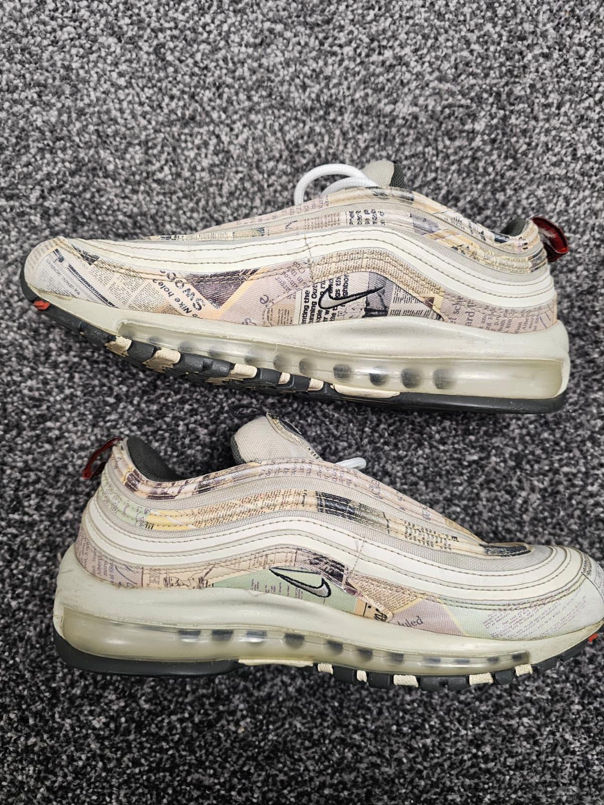Nike Air Max 97 Rare Trainers Newspaper 921826-108 - UK 6 Sneakers