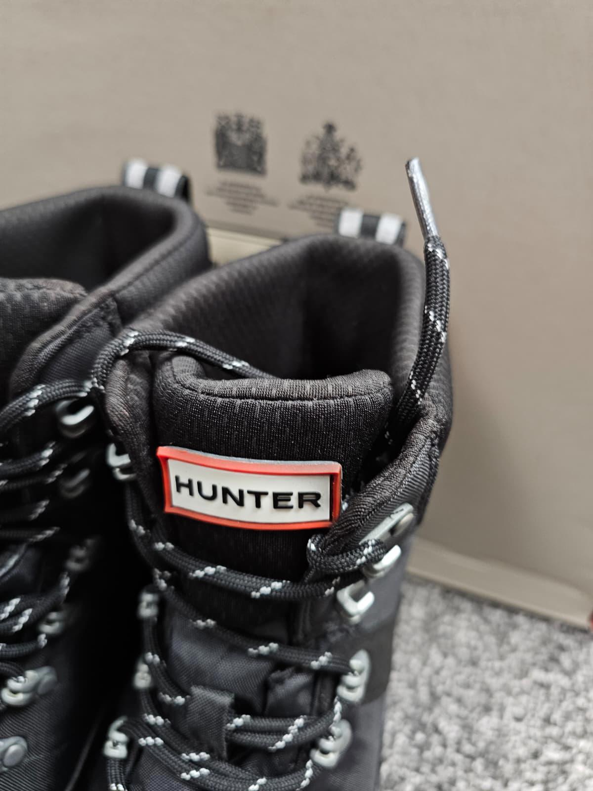 Hunter Mens Casual/Walking/Hiking Waterproof Commando Style Boots - Black - 8