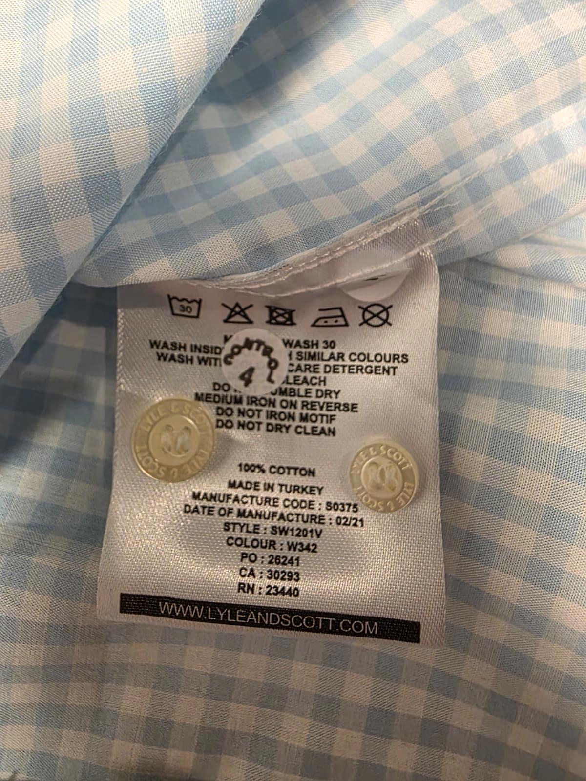 Lyle & Scott Mens Smart Casual Short Sleeve Check Shirt - M/Medium