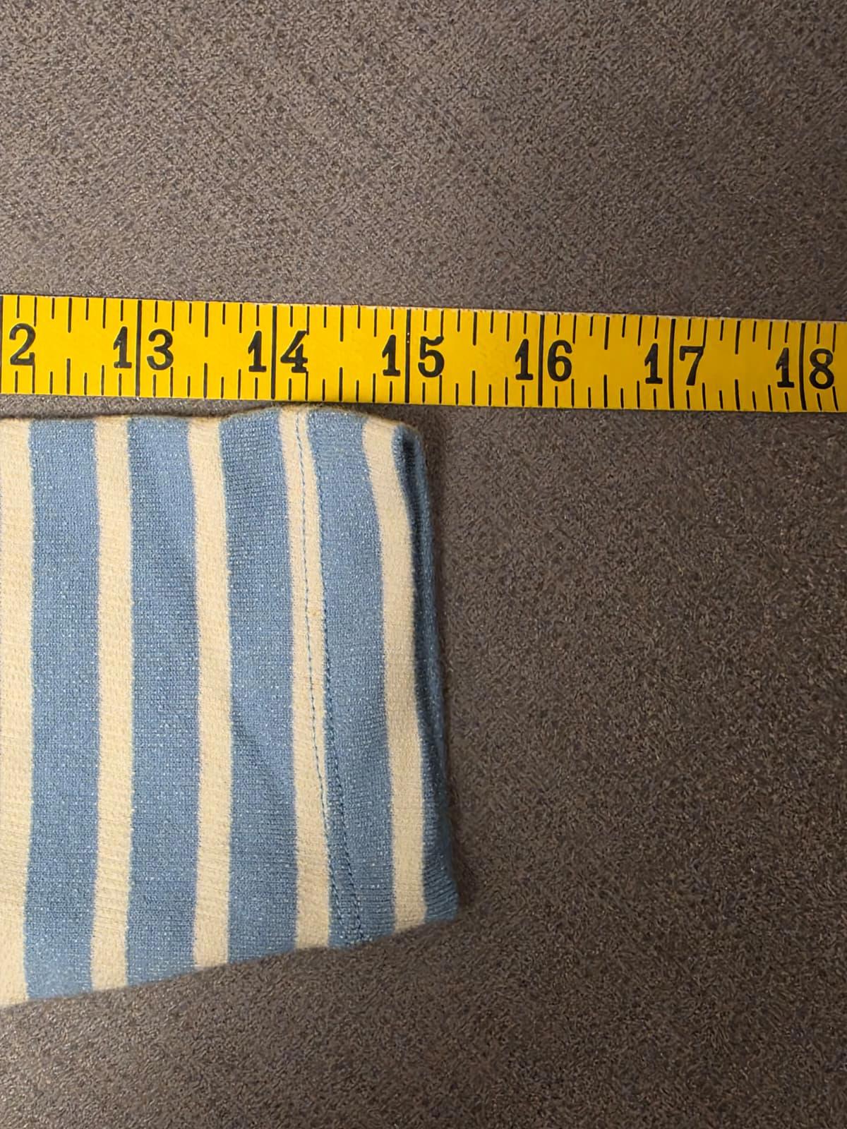 Fat Face Women’s 3/4 Sleeve Southbourne Stripe Sweat Top in Light Blue - UK 6