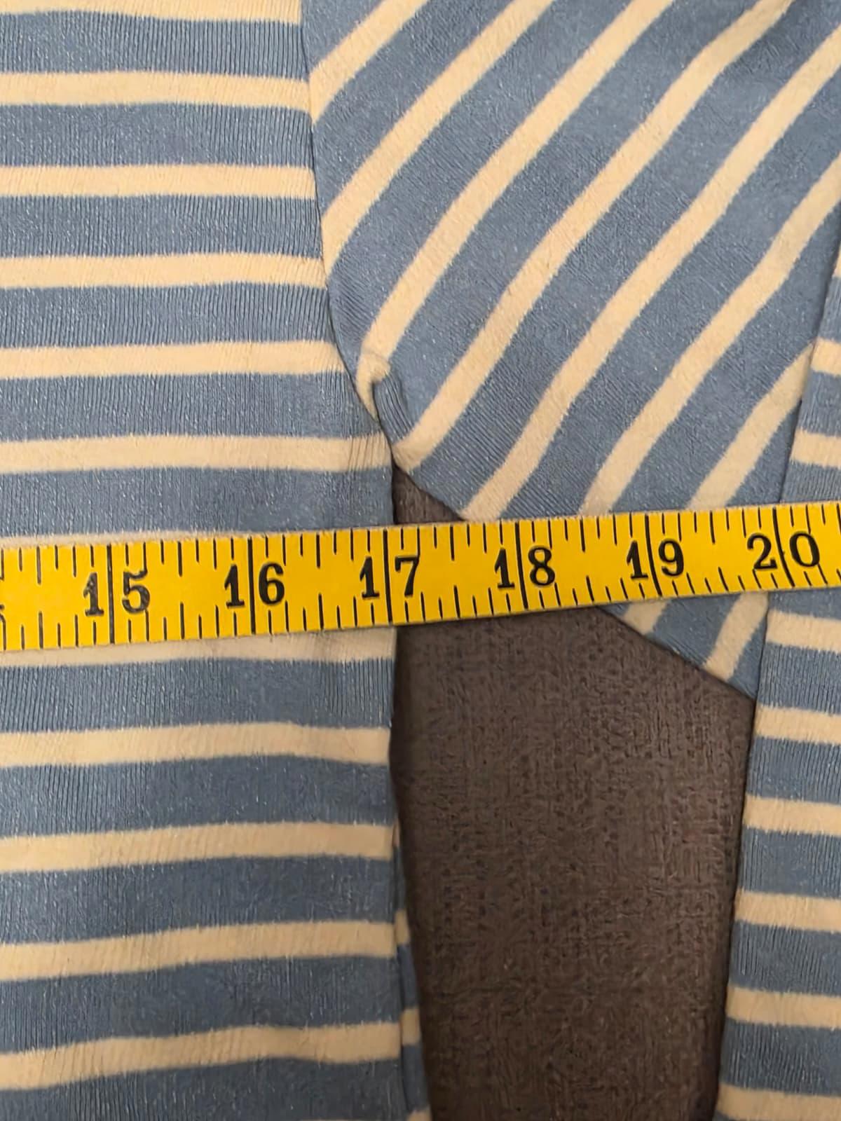 Fat Face Women’s 3/4 Sleeve Southbourne Stripe Sweat Top in Light Blue - UK 6