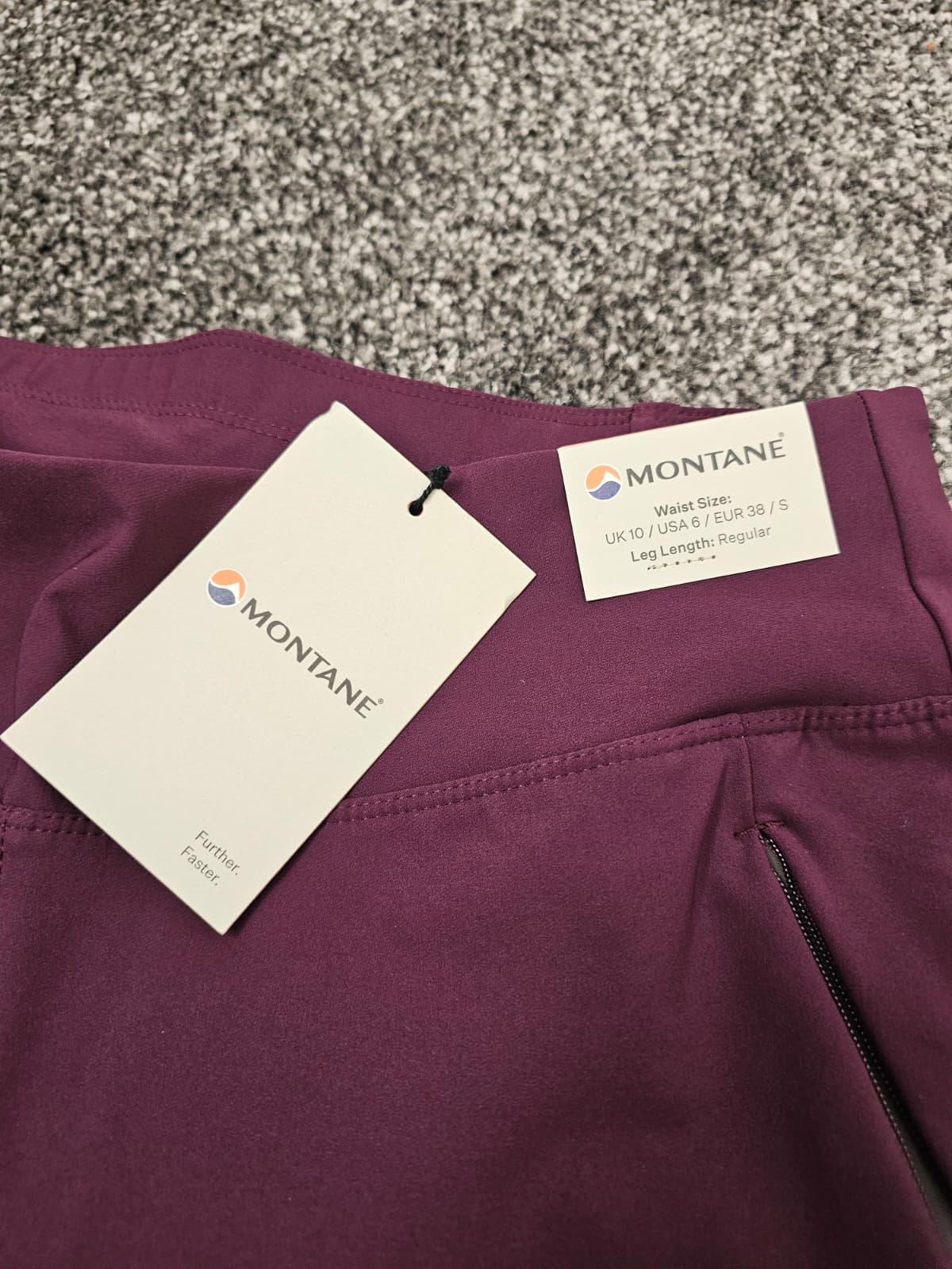 Montane Womens Activewear Sport Hiking/Gym Casual Leggings - UK 10 - Sports