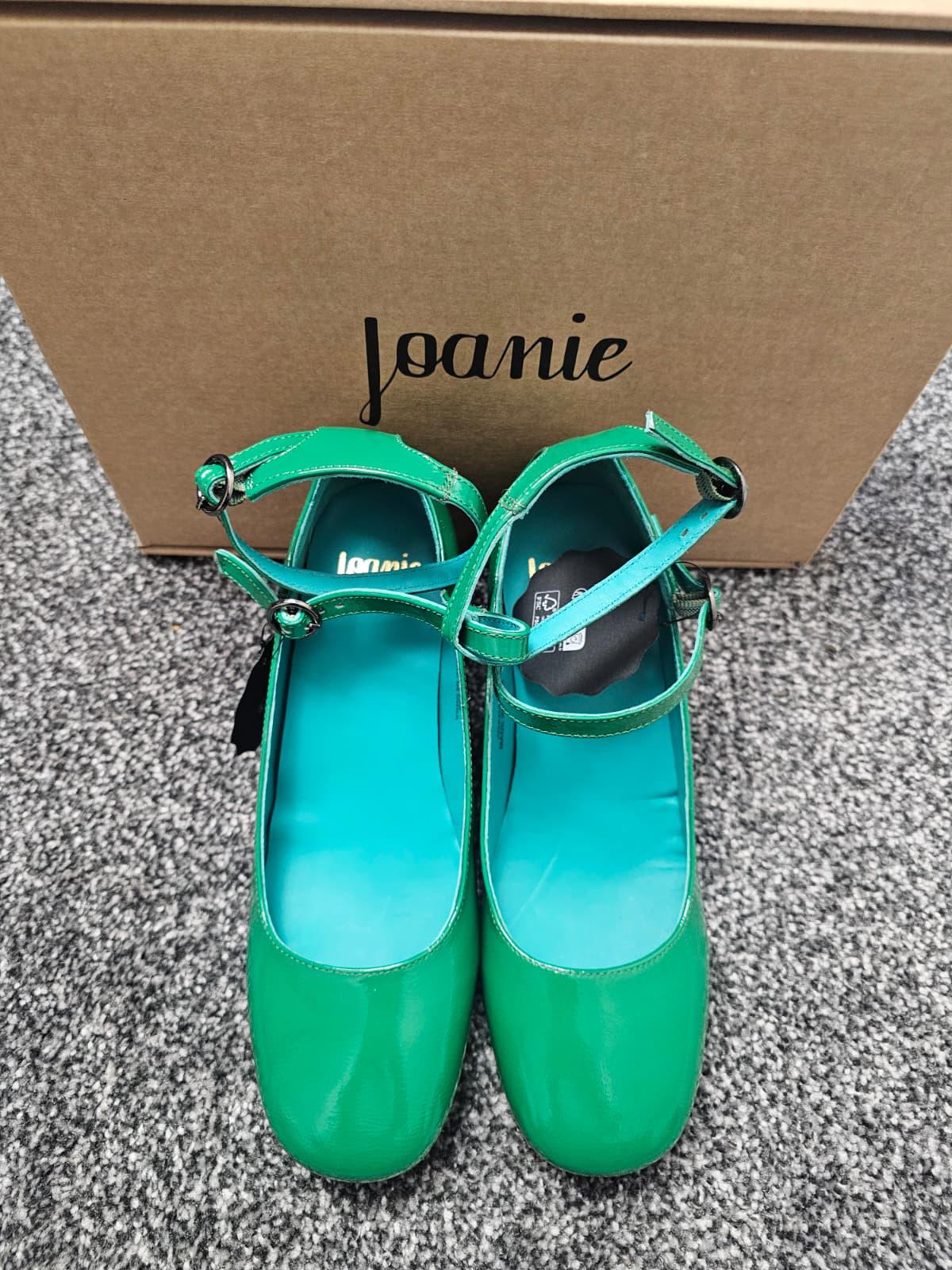 Joanie Rouen Patent Leather Mary Jane Smart Casual Shoes - UK 6 - Jolly Green