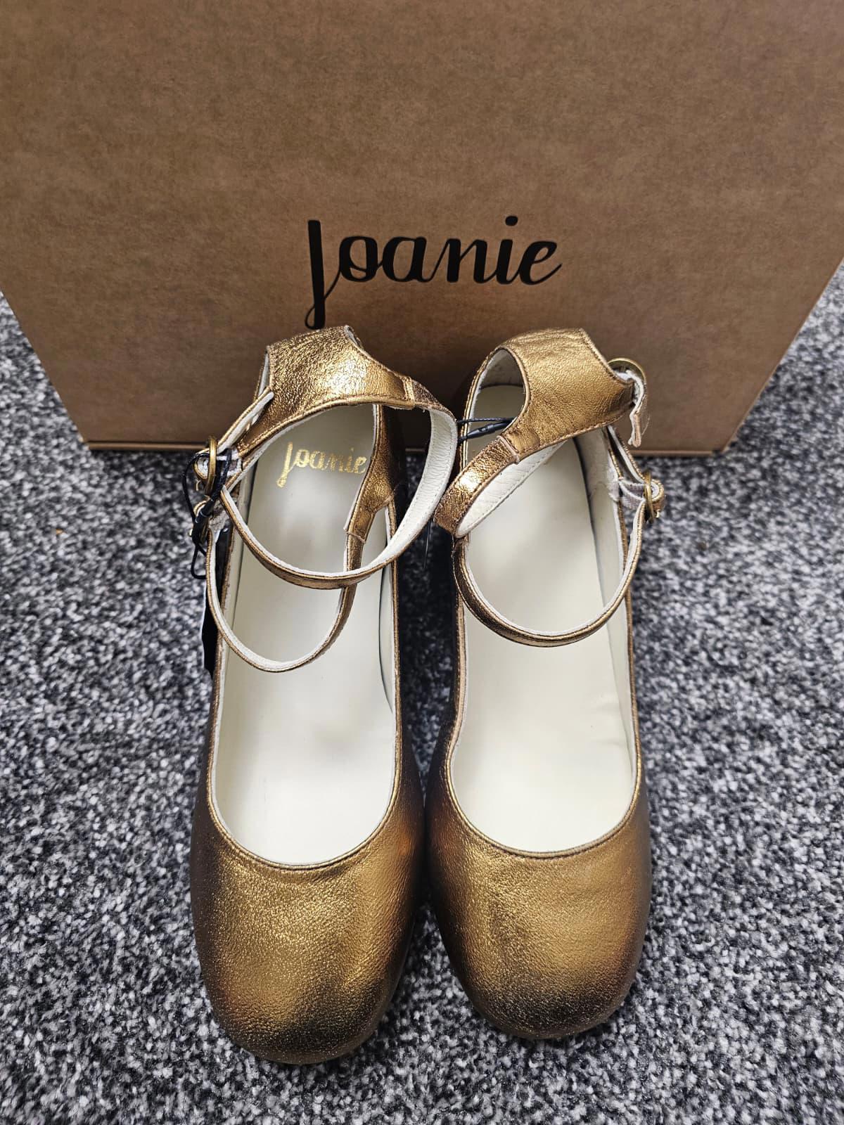Joanie Rouen Patent Leather Mary Jane Smart Casual Shoes - UK 5 - Bronze