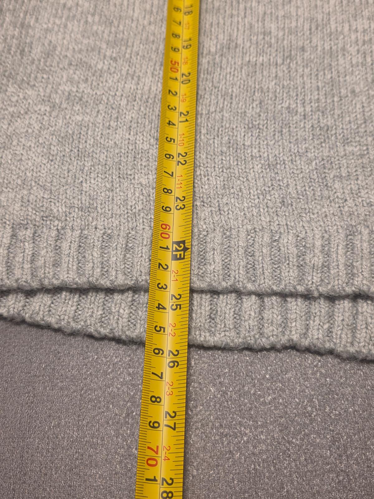 Sea Salt Cornwall  Pullover Fisherman Style Merino Blend Knitted Jumper 16 -Grey