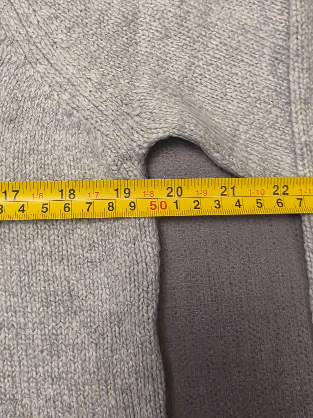 Sea Salt Cornwall  Pullover Fisherman Style Merino Blend Knitted Jumper 16 -Grey