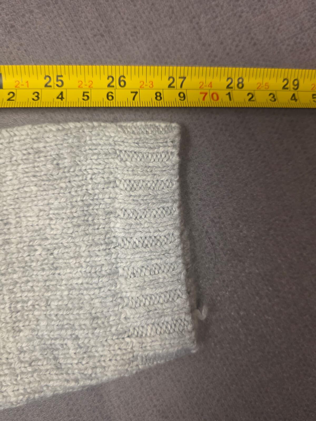 Sea Salt Cornwall  Pullover Fisherman Style Merino Blend Knitted Jumper 16 -Grey