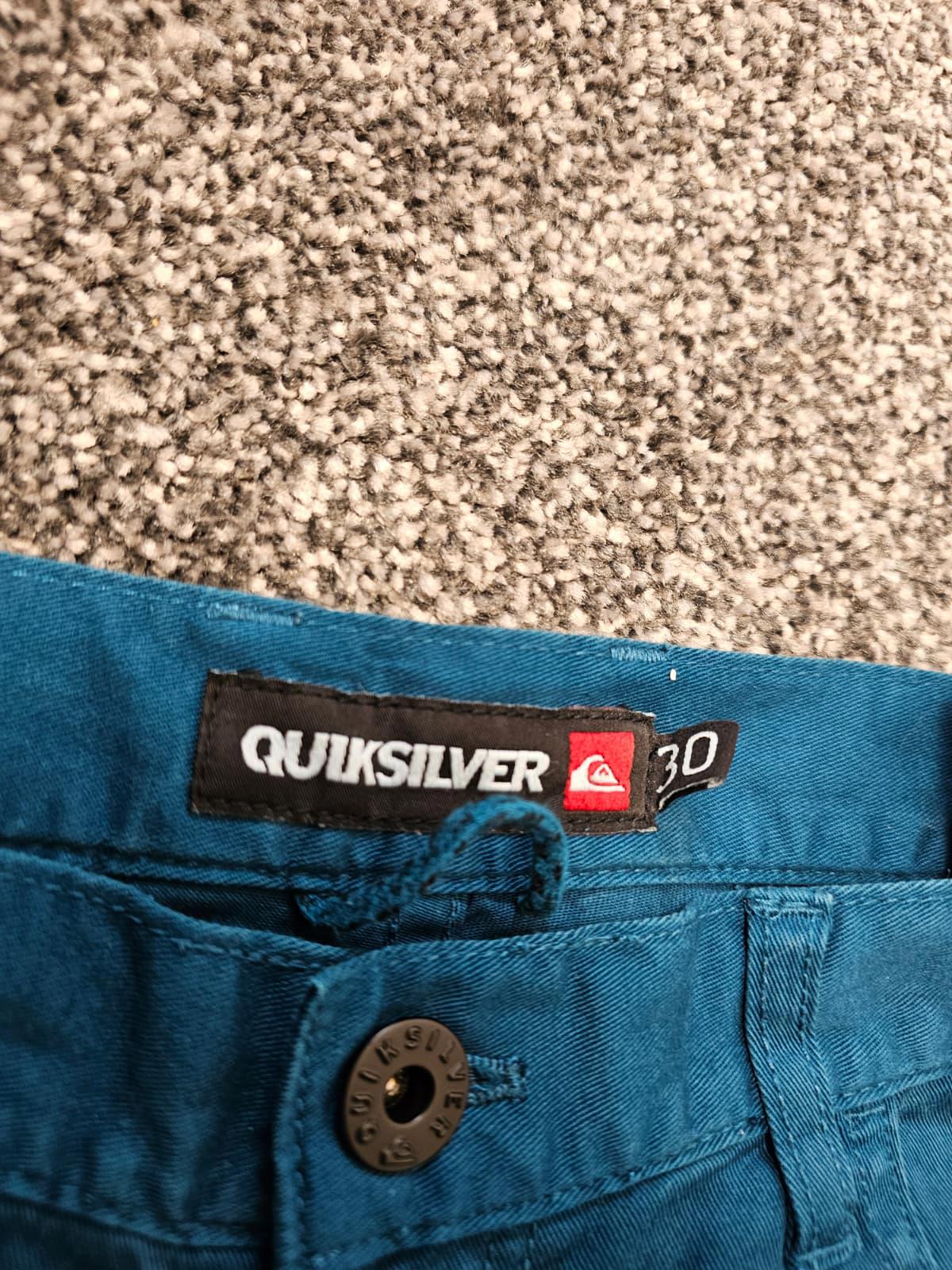 Quiksilver Mens Smart Casual Chino Shorts - W30/L8 - Teal Blue