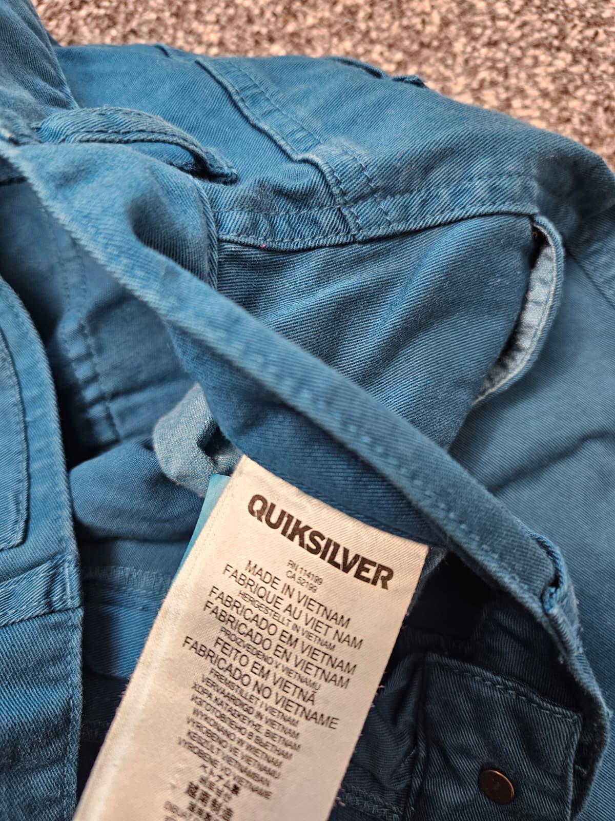 Quiksilver Mens Smart Casual Chino Shorts - W30/L8 - Teal Blue