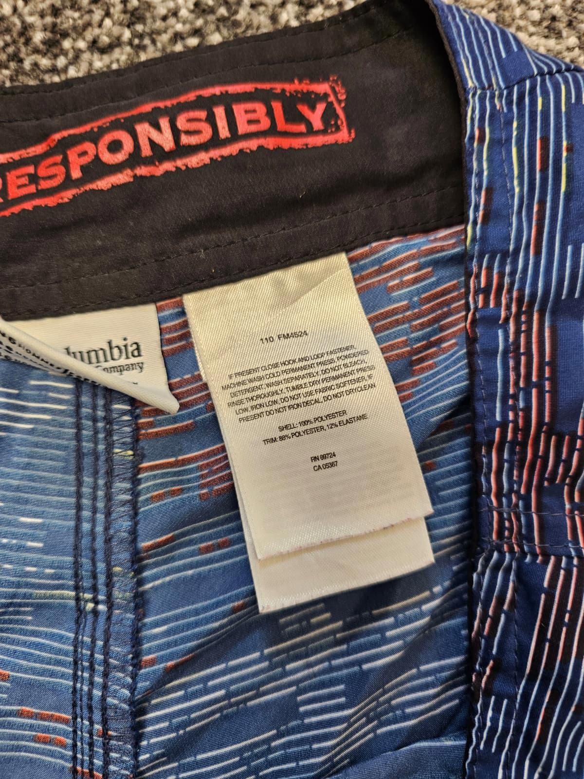 Columbia PFG Mens Swimwear Pattern Fishing Board Bottle Opener Shorts - 36/11