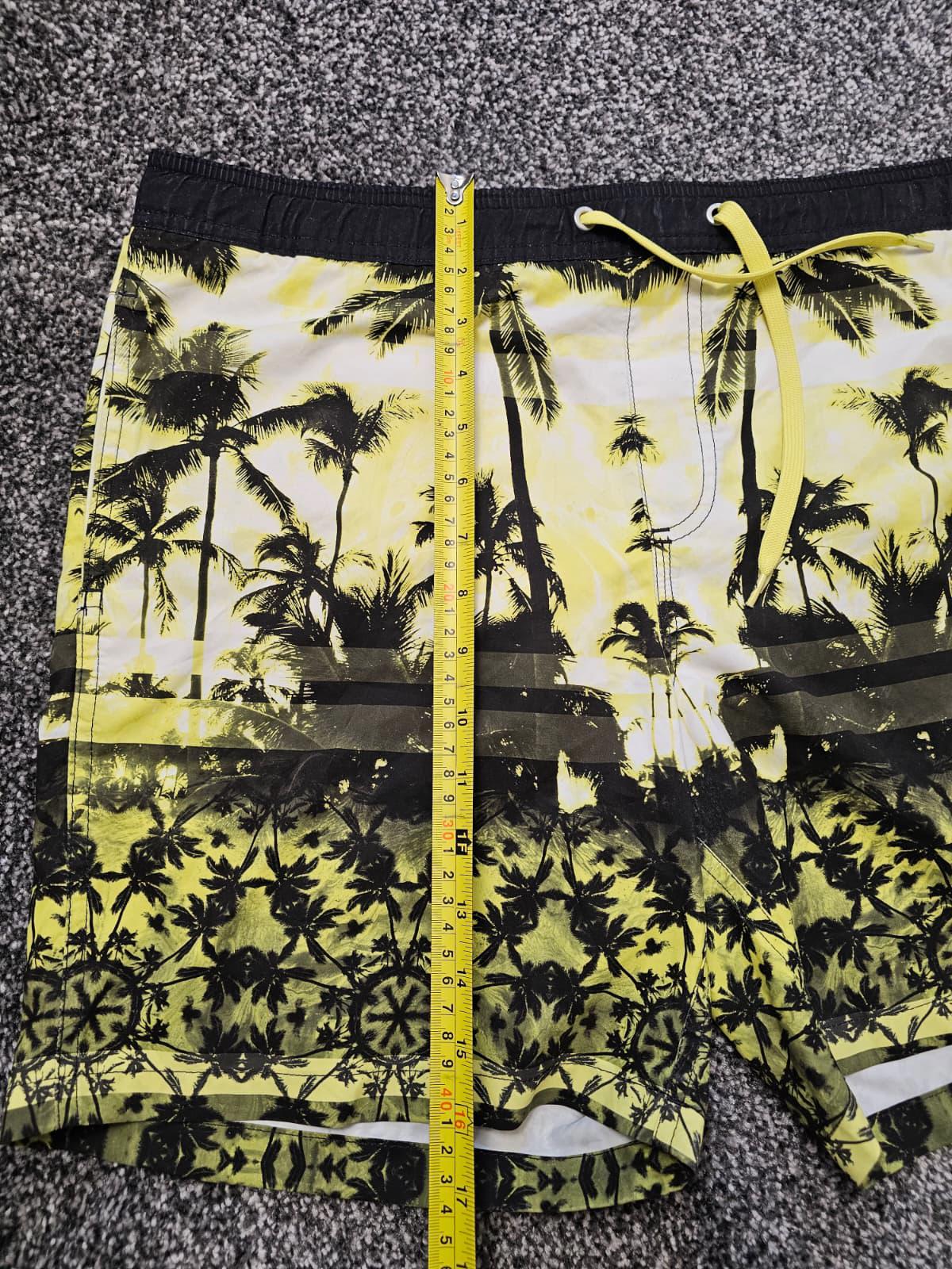Quiksilver Mens Hawaii Palm Tree Big Print Swim Wear Swimming Shorts - W36/6