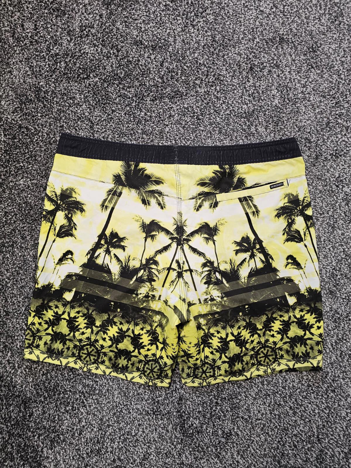 Quiksilver Mens Hawaii Palm Tree Big Print Swim Wear Swimming Shorts - W36/6