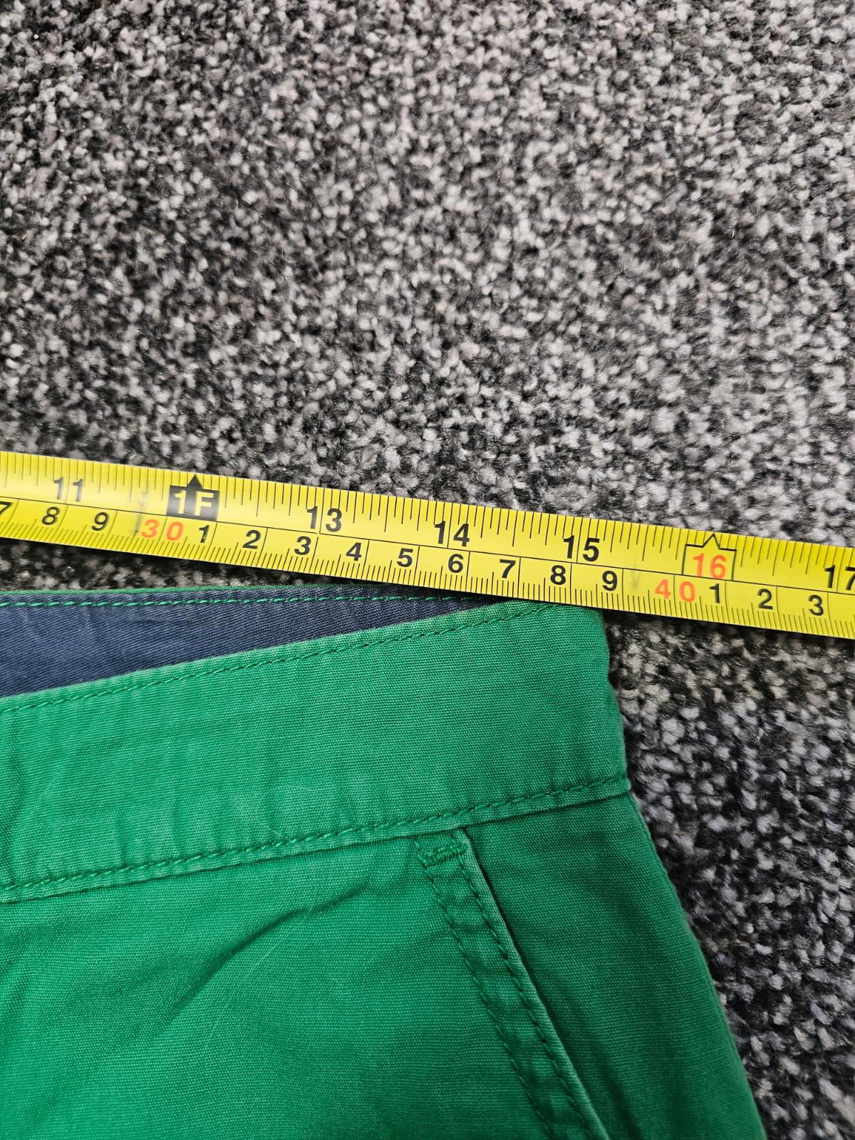 Quiksilver Mens Chino Smart Casual Embroidered Shorts - W30/L10 - Green