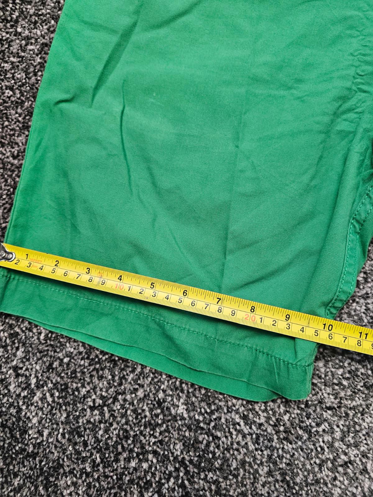Quiksilver Mens Chino Smart Casual Embroidered Shorts - W30/L10 - Green