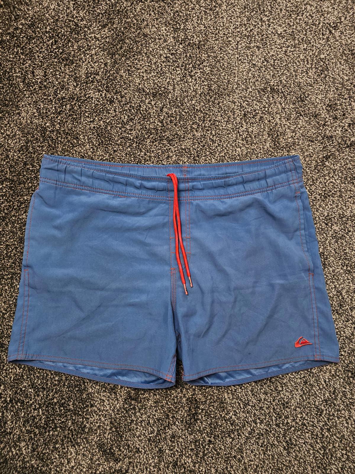 Quiksilver Mens Y2K 2000s Swimming Holiday Vacation Shorts - 40/4.5 - Blue
