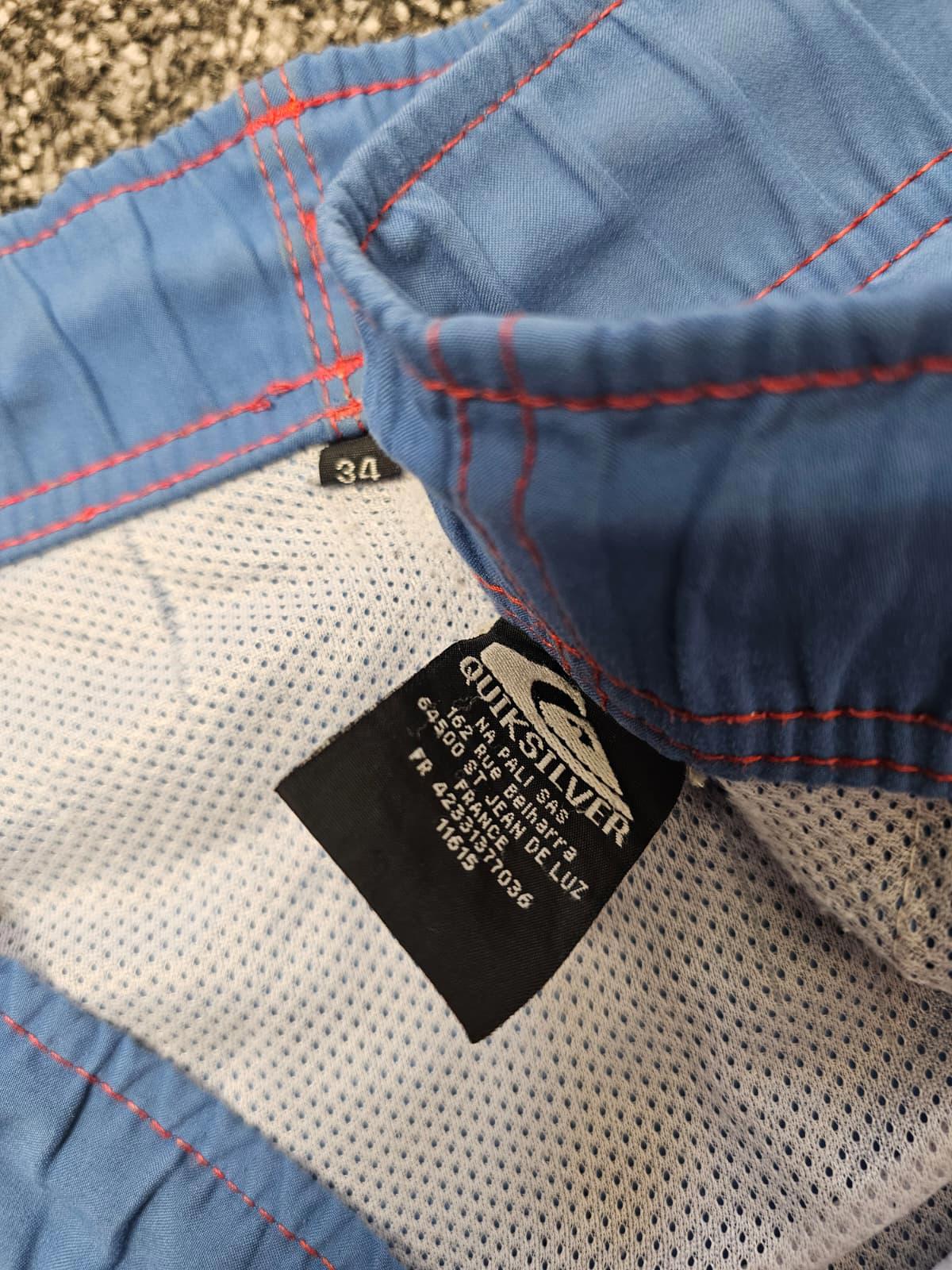 Quiksilver Mens Y2K 2000s Swimming Holiday Vacation Shorts - 40/4.5 - Blue