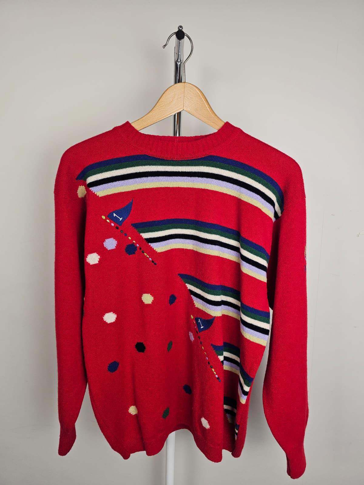 Pringle SportsVintage 90's Golf Inspired Wool Pullover Jumper/Sweater -S
