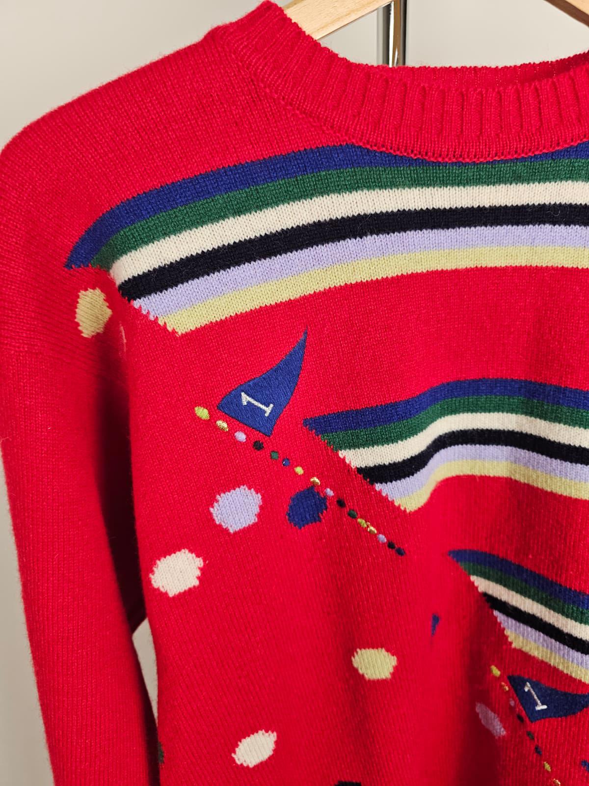 Pringle SportsVintage 90's Golf Inspired Wool Pullover Jumper/Sweater -S