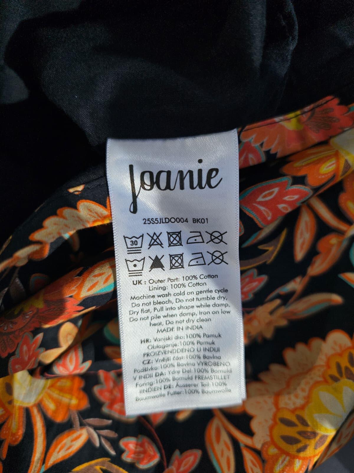 Joanie Penny Floral Print Square Neck Puff Sleeve Spring Dress - UK 12