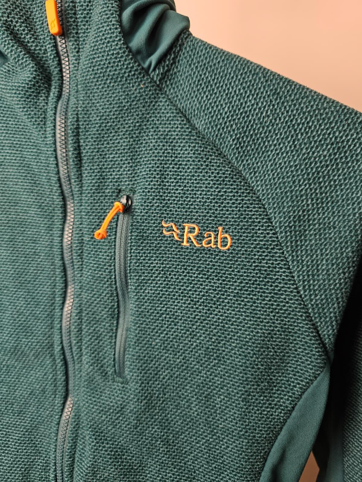 Rab Women's Full Zip Hooded Hybrid Walking Fleece Jacket - 8 - Emerald Green