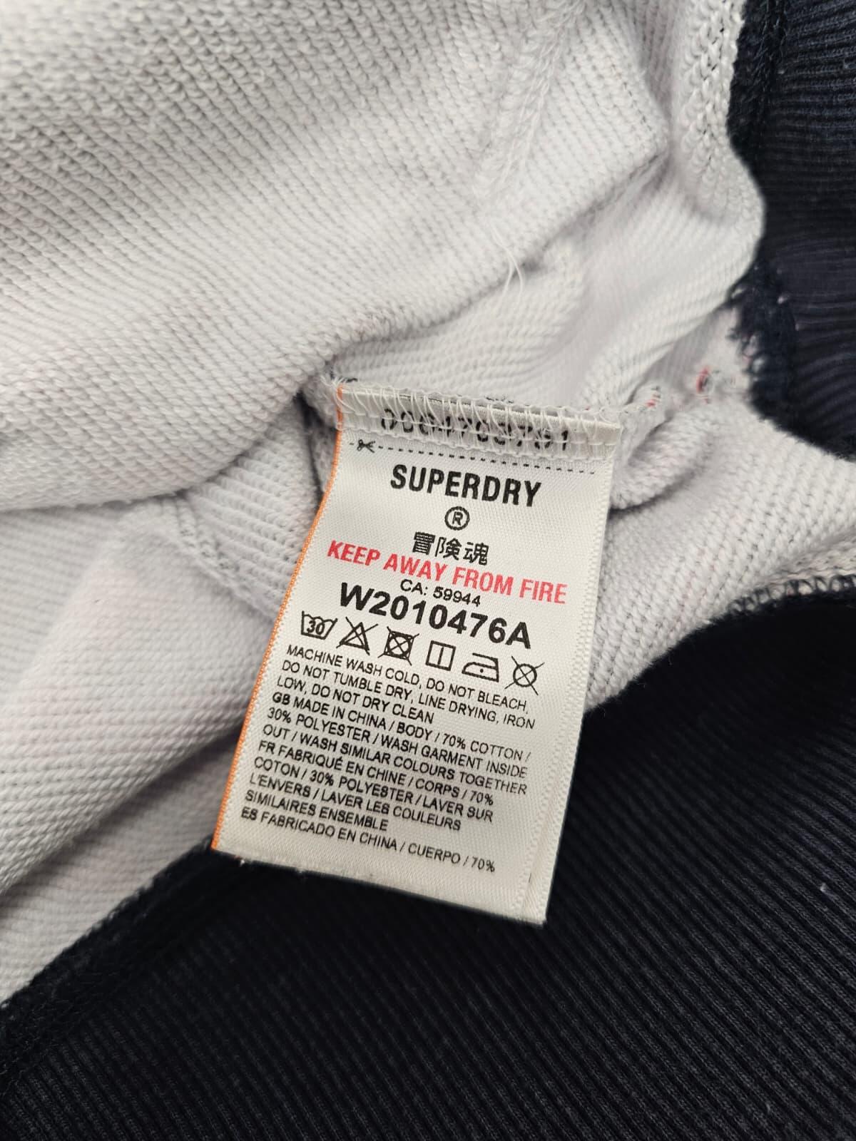 Superdry Womens Striped Pattern Pullover Hoodie - UK 14 - Multicolour