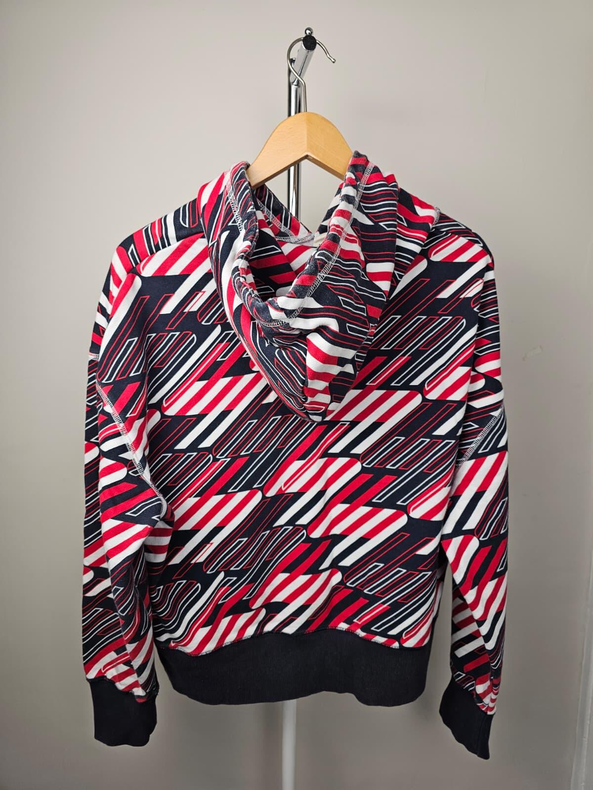 Superdry Womens Striped Pattern Pullover Hoodie - UK 14 - Multicolour