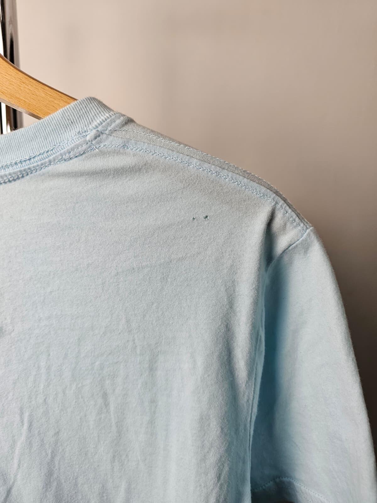 SuperDry Women's Light Blue Embroidered Logo T-Shirt Size - UK 8 EU 40