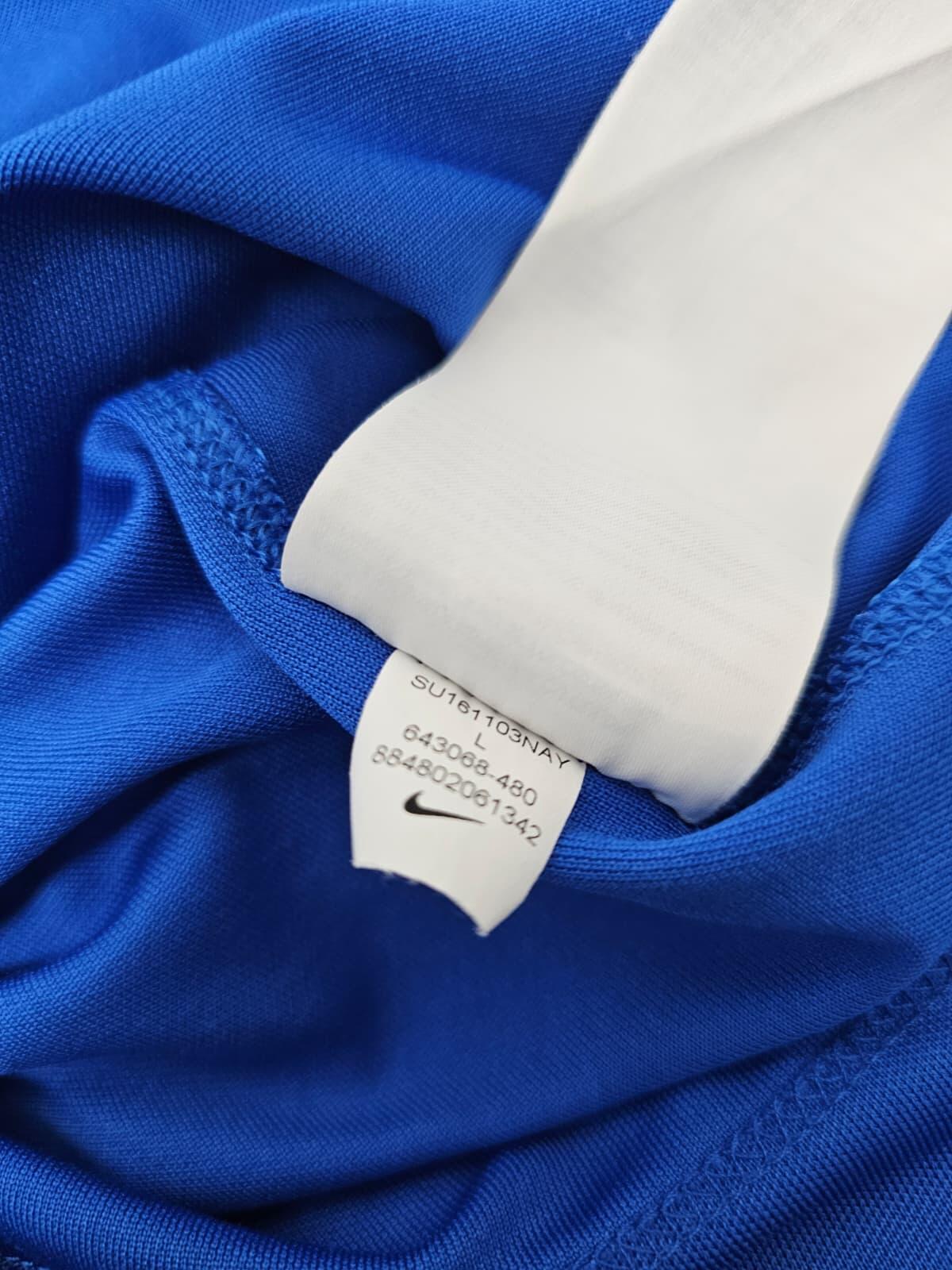 Nike Golf Dri-Fit Short Sleeve Activewear Button Polo Shirt - L/Large - Blue